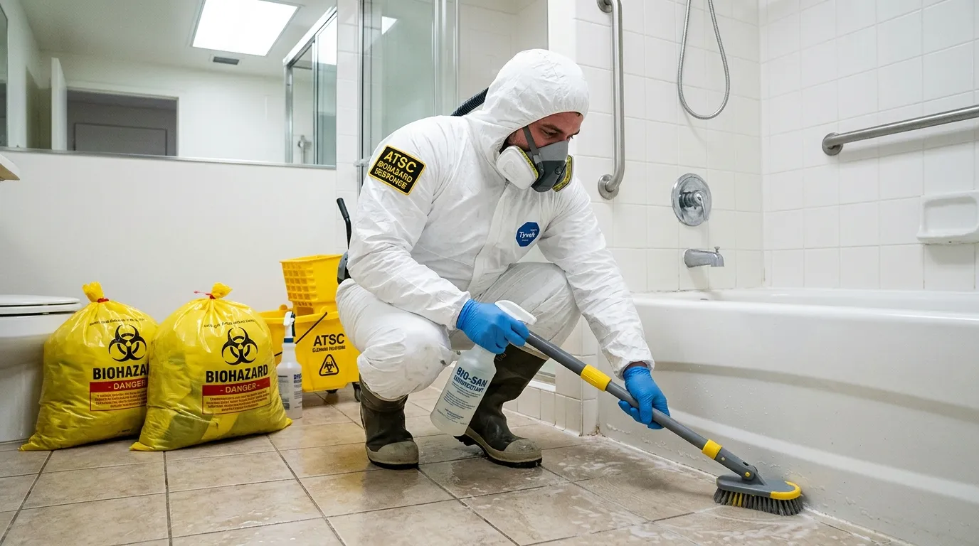 Decontamination equipment deployed for Blood Cleanup in Heath